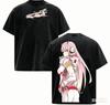 DARLING in the FRANXX Футболка личность Одежда Новая модель Аниме Футболка Круглогодичная одежда Большой размер Унисекс Уличная одежда Модная Для пар