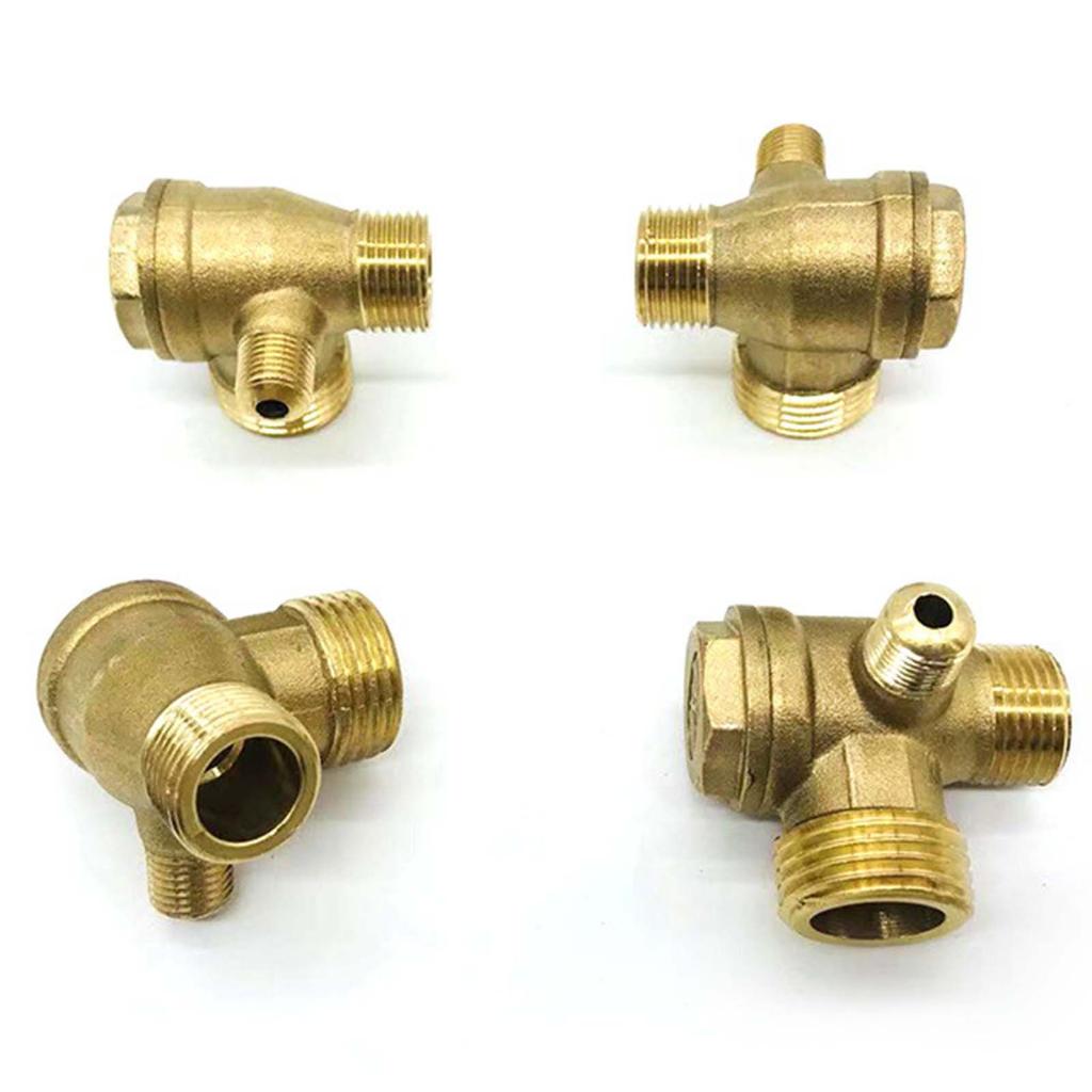 Air Compressor Check Valve Copper Exhaust Tube Replacement External Thread