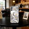 Модный геометрический мраморный чехол для телефона Samsung S25, S24, S21, S22, S23, S30, Ultra, S20, Plus, Fe, мягкий силиконовый черный чехол