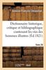Книга Dictionnaire Historique, Critique Et Bibliographique Contenant Les Vies Des Hommes Illustres Tome 29