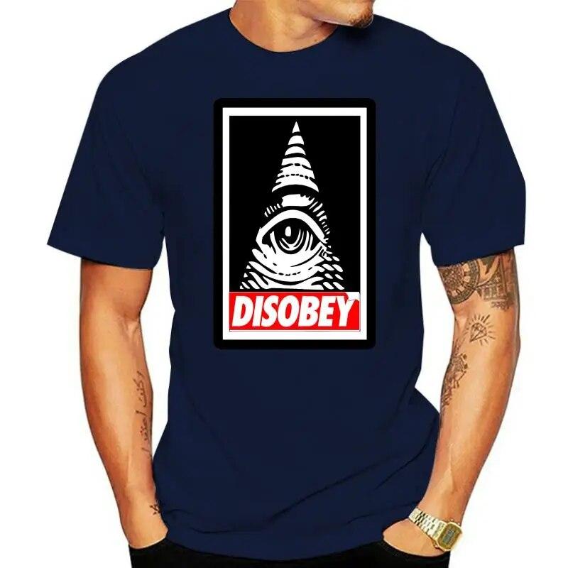 Disobey Anonymous Illuminati Eye Swag Hipster Vendetta Conspiracy Urban футболка унисекс модная футболка