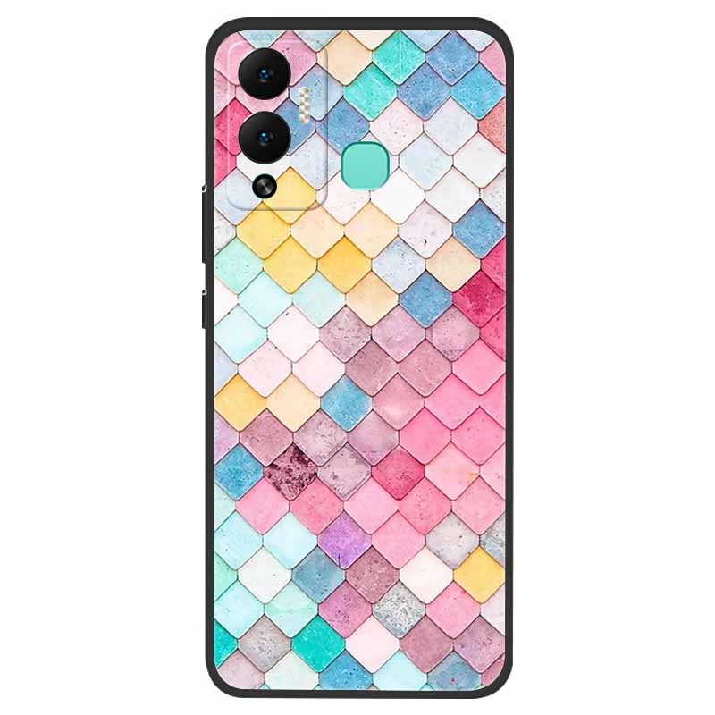 Для Infinix Hot 12 Play NFC Чехол X6816D Ударопрочный Силиконовый Мягкий TPU Чехол для Телефона для Infinix hot12 play NFC Чехол Бампер Funda