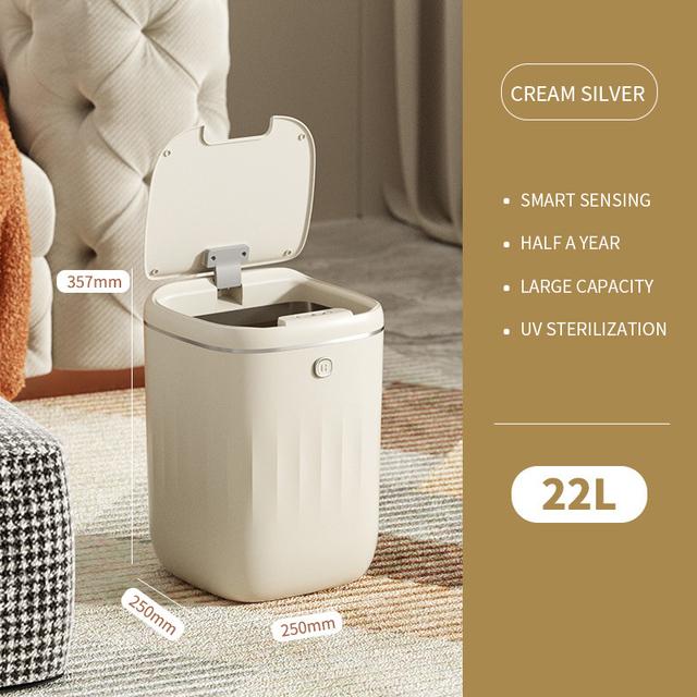 24L Smart Trash Can Многофункциональный Автоматический Датчик Мусорный Бак Электрический Интеллектуальный Мусорный Бак Для Кухни Ванной Спальни Мусор
