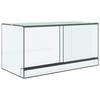Terrario Transparente con Almacenamiento 80 x 40 x 40 cm Vidrio