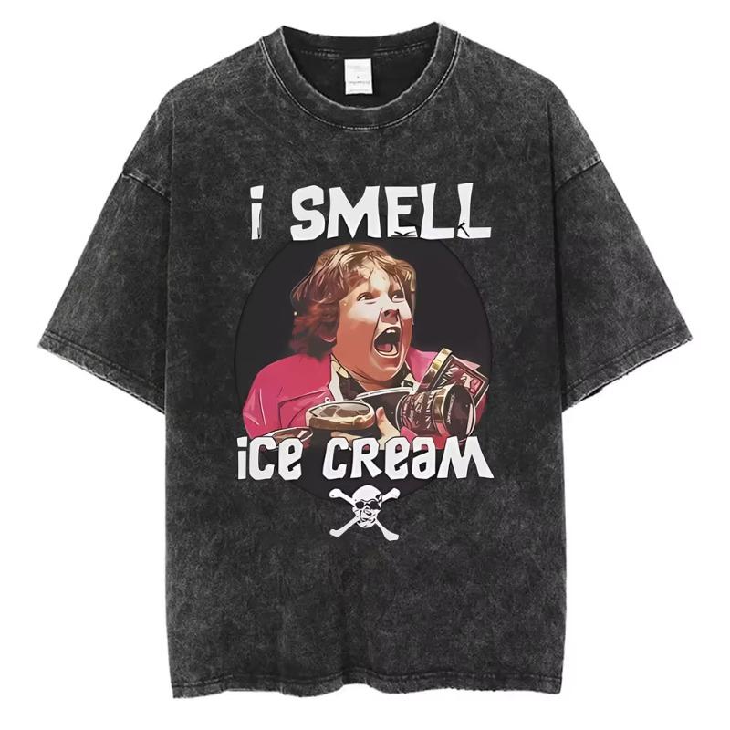 Стирка Винтаж Смешной Фильм The Goonies Никогда Не Сдавайся Графическая Футболка Футболка с Принтом Скелета Мужская Женская Хип-Хоп Оверсайз Футболка