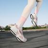 Li Ning Амортизирующие Нескользящие Износостойкие Дышащие Низкие Кроссовки для Бега Женские Белые Розовые ARSU068-4