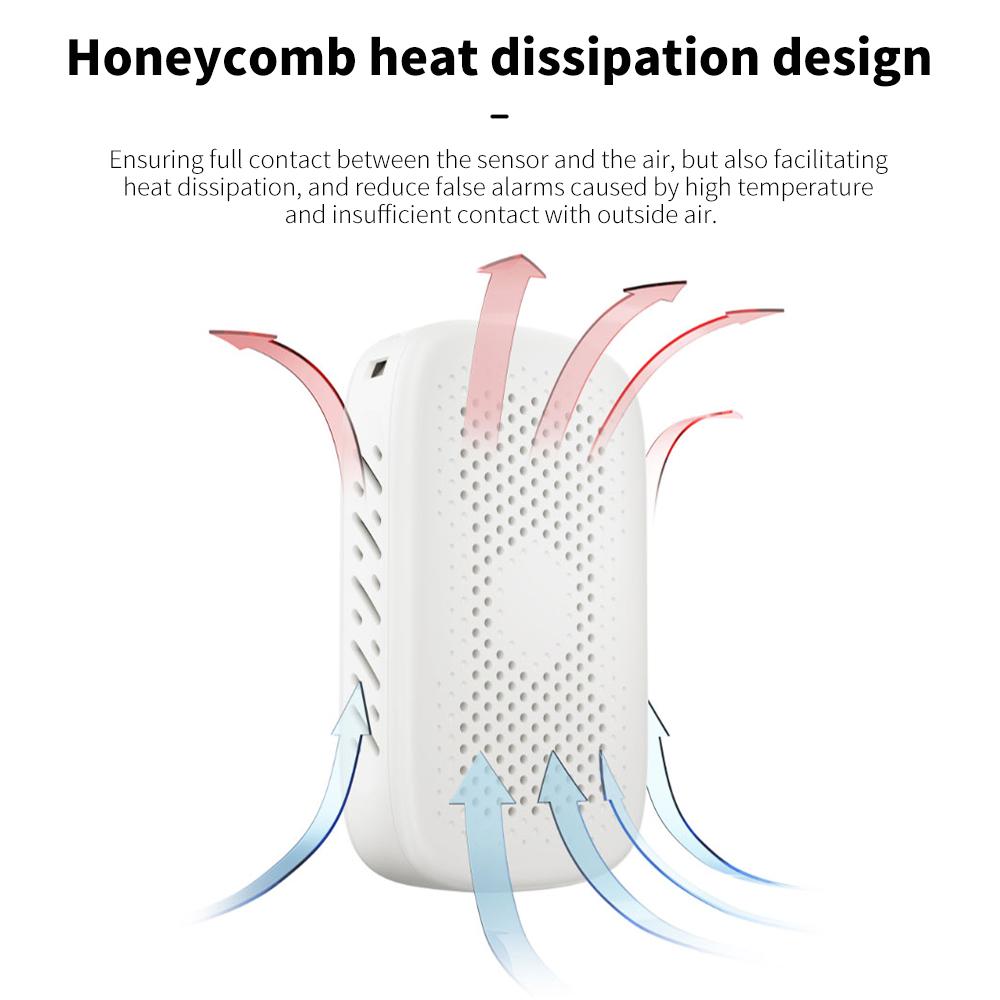 Мини CO2-детектор 3-в-1 Измеритель углекислого газа Тестер качества воздуха 400-5000ppm Детектор концентрации CO2 Контроль в реальном времени
