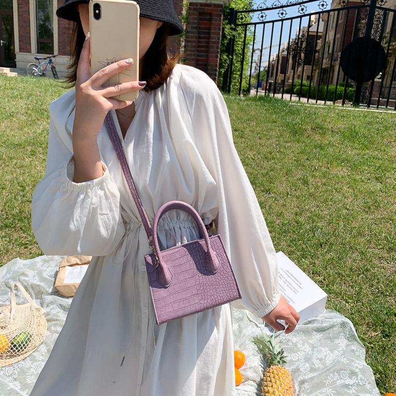 SCIONE Женская сумка Маленькая квадратная сумка Простая дикая атмосфера Сумка-мессенджер на одно плечо Сетчатая красная сумка