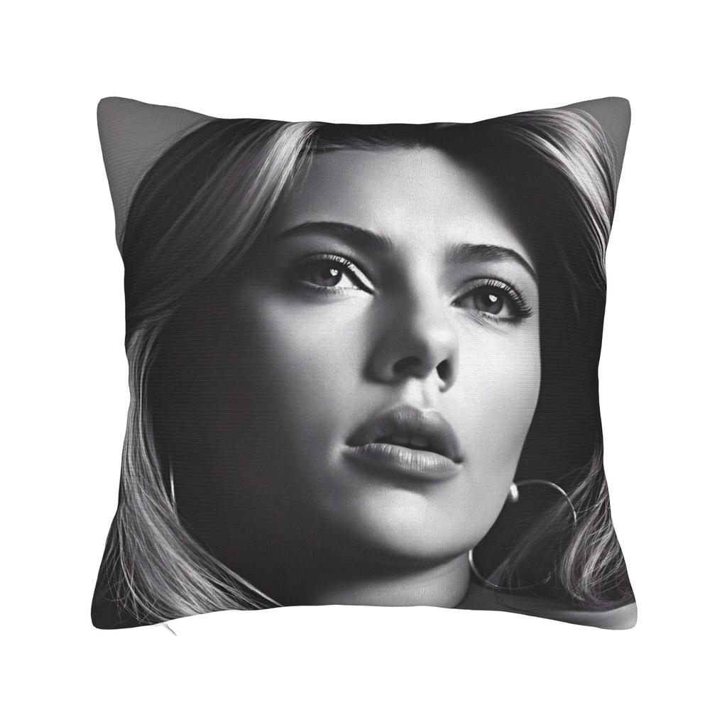 Scarletts Johanssons Pillow Case American Actor Comfy Pillow Cover For Living Room Chair Vintage Pillowcases