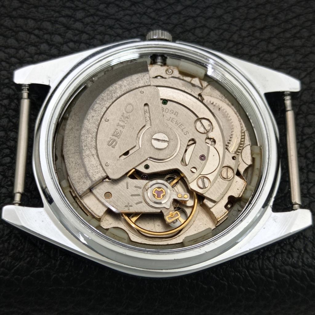 SEIKO 5 AUTOMATIC VINTAGE REFURBISHED JAPAN MENS WHITE DIAL WATCH a444205-1