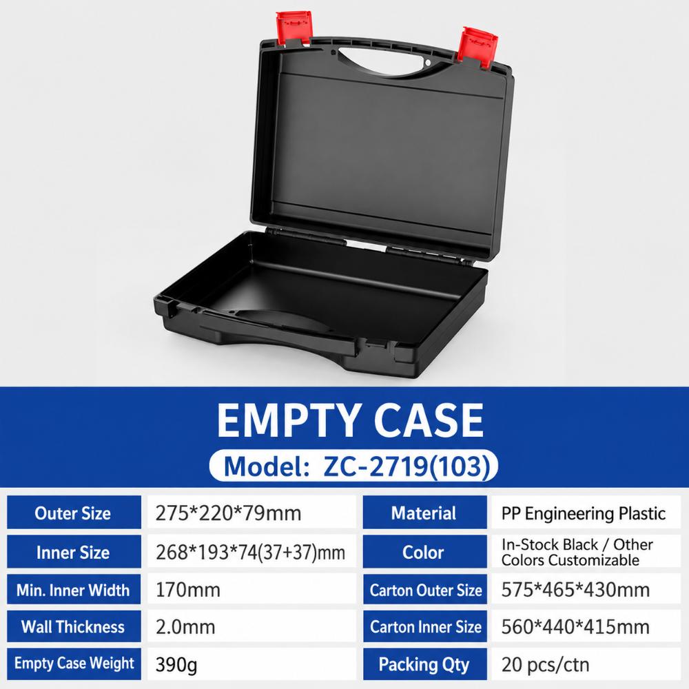 1Pcs PP Plastic Plastic Tool Organizer Storage Case For Outdoor Indoor Maintenance