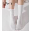 5 пар женских летних тонких носков-гольфов