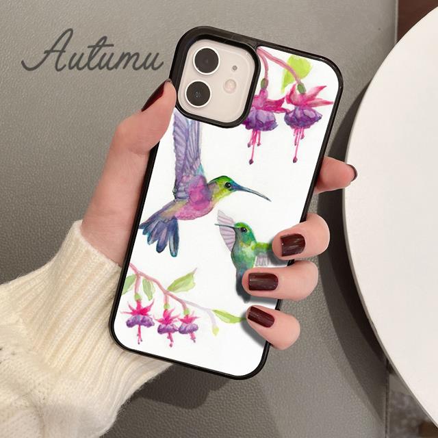 Чехол для телефона Колибри для iPhone 11 12 13 14 Pro Max mini X XR XS SE 2020 6S 7 8 Plus Samsung Galaxy S21 S22 Чехол-накладка coque