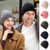 Thickened Warm Knitted Hat for Men and Women Couples Winter Wool Hat Outdoor Windproof Ski Pullover Cold Hat