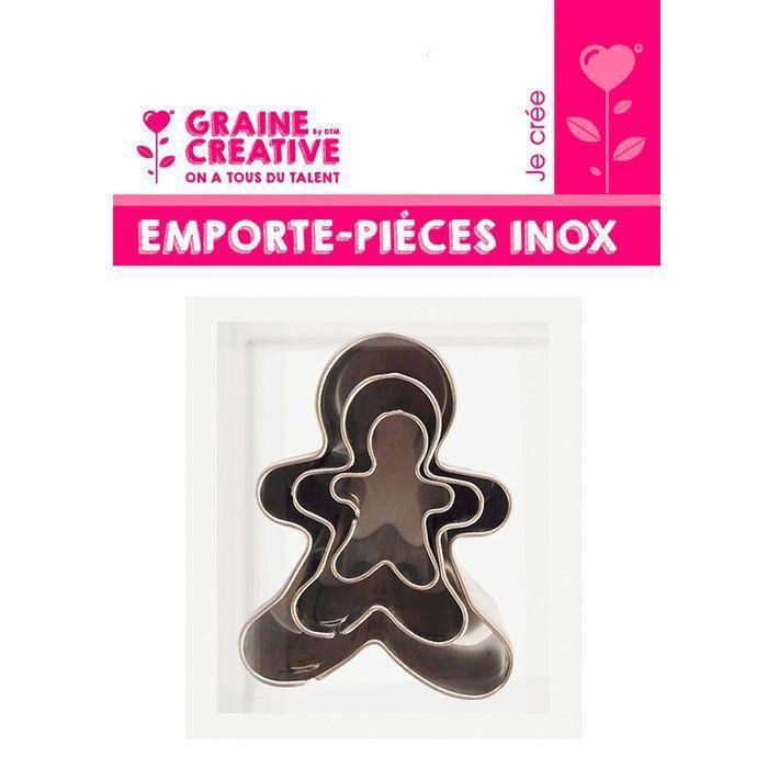 Metal Cookie Cutters Gingerbread Man 3 Pieces