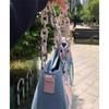 Сумка Splicing Hit Color Handbag Niche Design Chain Cowboy Handbag Star American Retro Shoulder Bag New Women's Bag