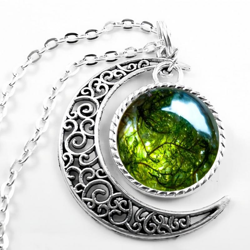 Лунное ожерелье-подвеска в стиле Богемского леса от Chen Jewelry
