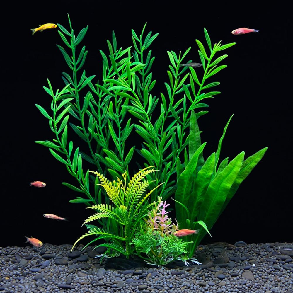 Plastic Aquatic Plants Lifelike Artificial Water Grass Underwater Plants Home Decorations