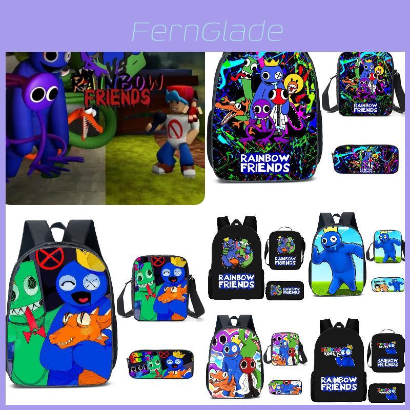 Рюкзак в уличном стиле Rainbow Friends для студентов, объем 20 л, ткань Оксфорд, прочный и модный