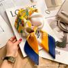 Versatile fashion floral 71 imitation silk square scarf scarf high-end polka dot neck silk scarf rhombus spring