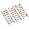 3Pcs Mini Wood Ladder Figurines Craft Garden Gift Diy Ornament Garden Decoration