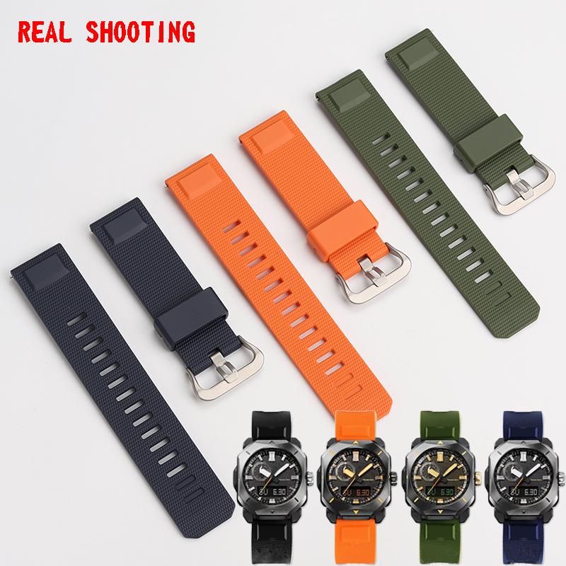 23 мм Быстросъемный ремешок для часов Для Casio PROTREK PRW-6900Y PRW-6800 PRW-3400 PRW-30/60/PRW-70/PRW-50Y Спортивный силиконовый ремешок для часов