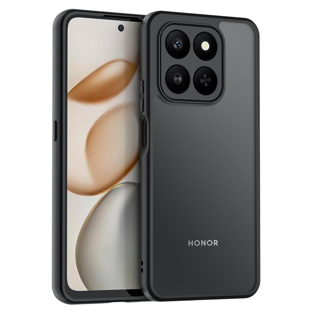Чехол для Honor X7d, чехол для Honor X7d, TPU чехол с простым черным матовым покрытием, чехол для телефона с защитой от отпечатков пальцев, для Honor X7d 4G 5G