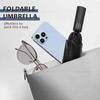 Automatic Rain & Sun Umbrella Black Coating Parasol Anti-UV 3 Folding Wind Resistant Auto Luxury Big Windproof Women Men 12Ribs