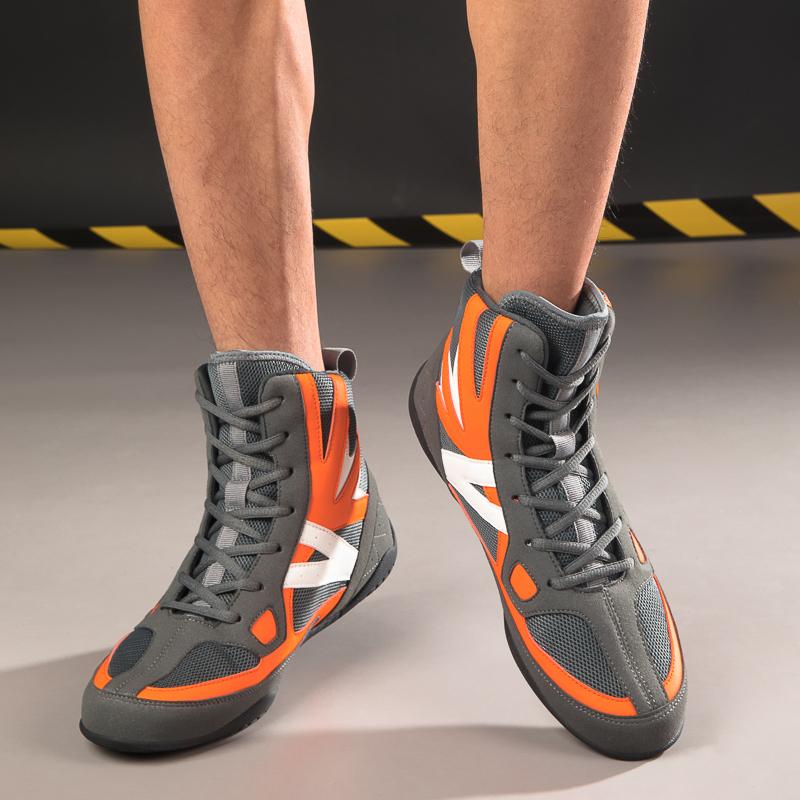 Men/Women's Boxing Boots High -Gang Terrace Blood Blood Forever Professional Competition Training Youth Taekwondo Boots Motorcycle Boots