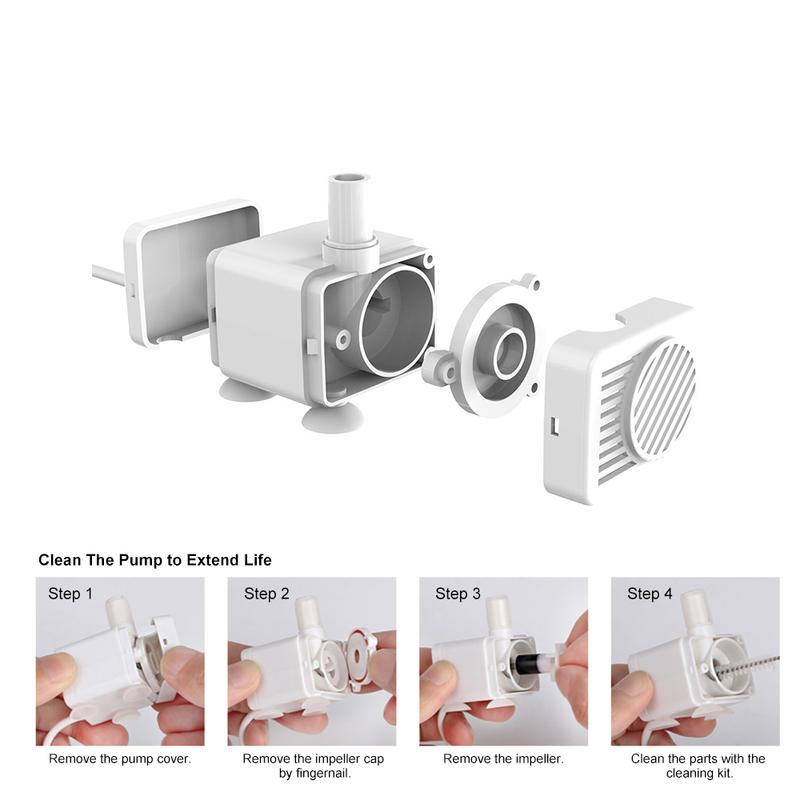 JN 203 Water Pump Cats Dog Drinking Fountain Bowl Brushless Submersible pump Auto Drinker Accessories For Npet Cat Drink Pump