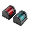 Pair of IP66 Signal Lamp Red Green LED Navigation Warning Light for Marine Boat Yacht 12V