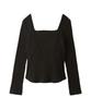 Anderson Anderson Long Sleeve Ribbed Top with Black Women's Cups, UUWCT245190,