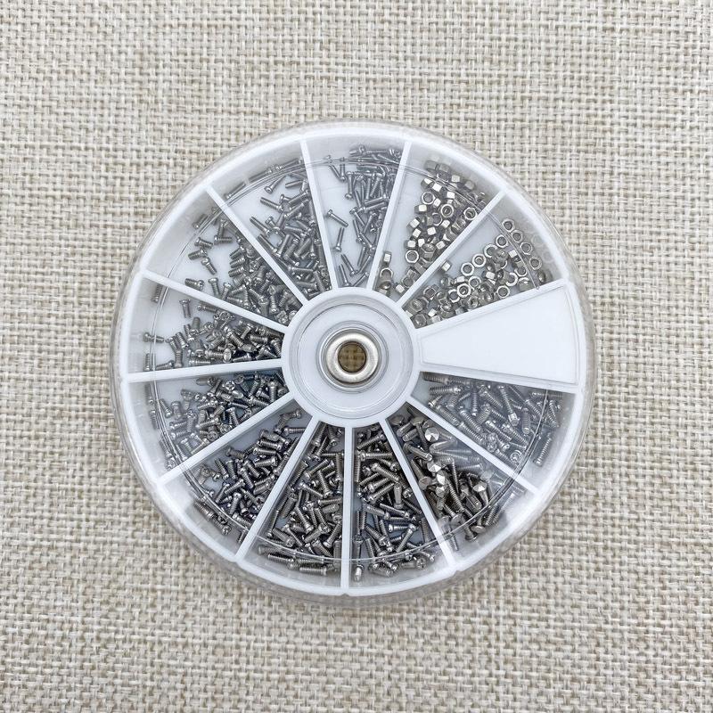 600/1200 шт. Профессиональный набор для ремонта очков для часов/очков включает винты для безрамных дужек и инструменты для фиксации солнцезащитных очков