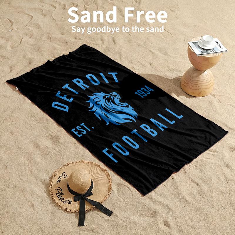 Detroit Lions Beach towels also serve as bath towels summer essential a musthave for the outdoors the beach and the pool