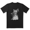 CA0213 100% Cotton Short Sleeve Cat Unisex T Shirt Casual Summer Loose Cat Mens Tshirt for Men Cool Men T-shirt Male Tee Shirts
