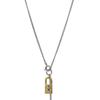 Reve lock & cross двухцветное колье-капля