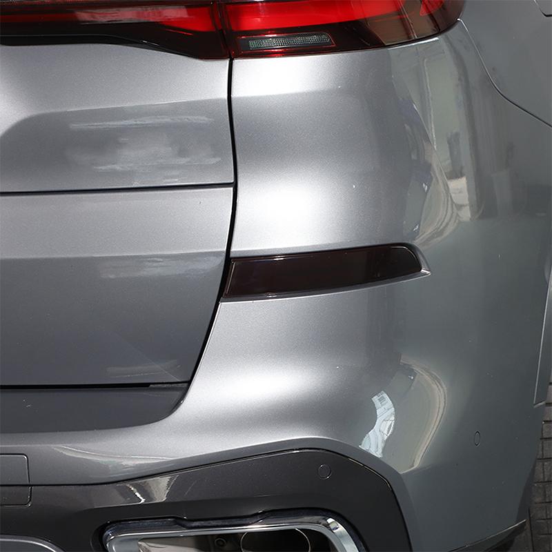 Для BMW X5 G05 ABS черная наклейка на заднюю противотуманную фару автомобиля, внешние аксессуары для автомобиля