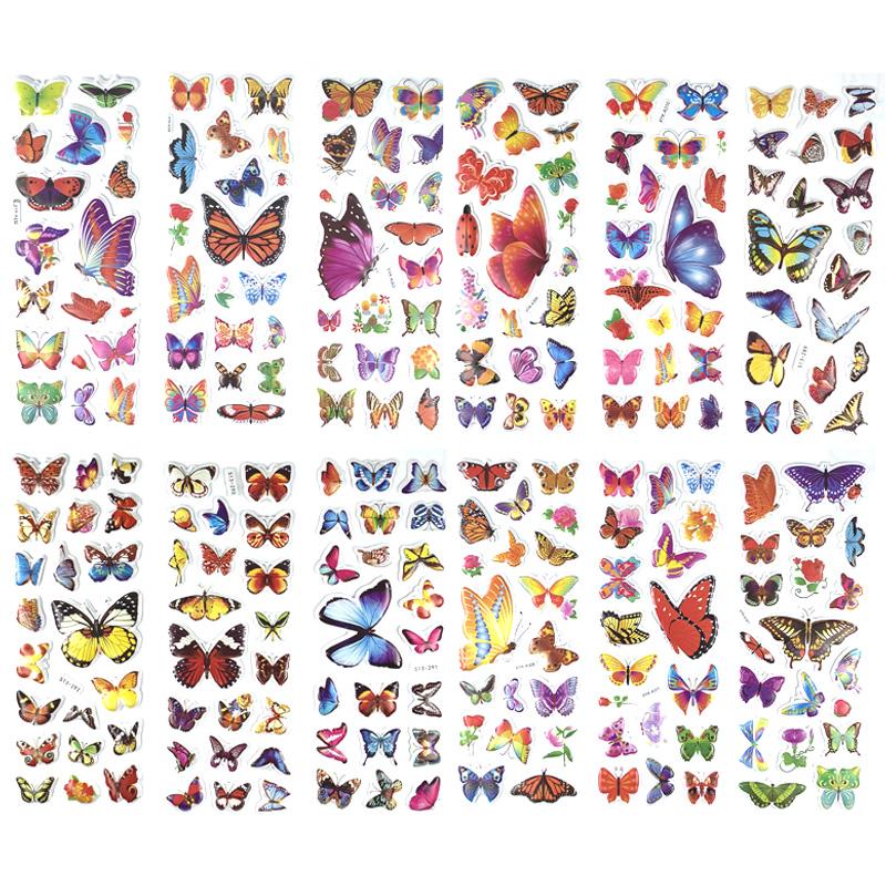 12 листов/комплект 3D наклейки с динозаврами для детей игрушки домашний декор стены мультяшная наклейка для скрапбукинга тетрадь для мальчиков этикетка для дневника