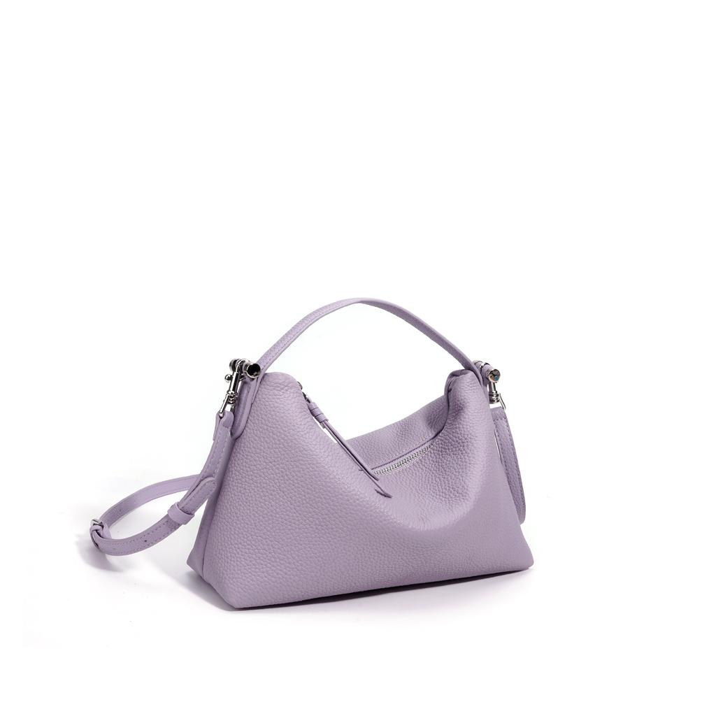 2026 new Korean niche leather women's bag handbag fashionable and simple versatile shoulder bag commuter messenger bag