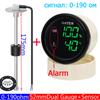 2" 52MM Dual Gauge 2 In 1 Water Level+Water Temperature Gauge with Alarm Water Level Sensor 0-190 ohm for Car Boat 12V24V custom