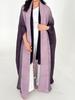 Женское весеннее пальто большого размера с рукавами «летучая мышь» с градиентом - Модное длинное кимоно в стиле Мияке