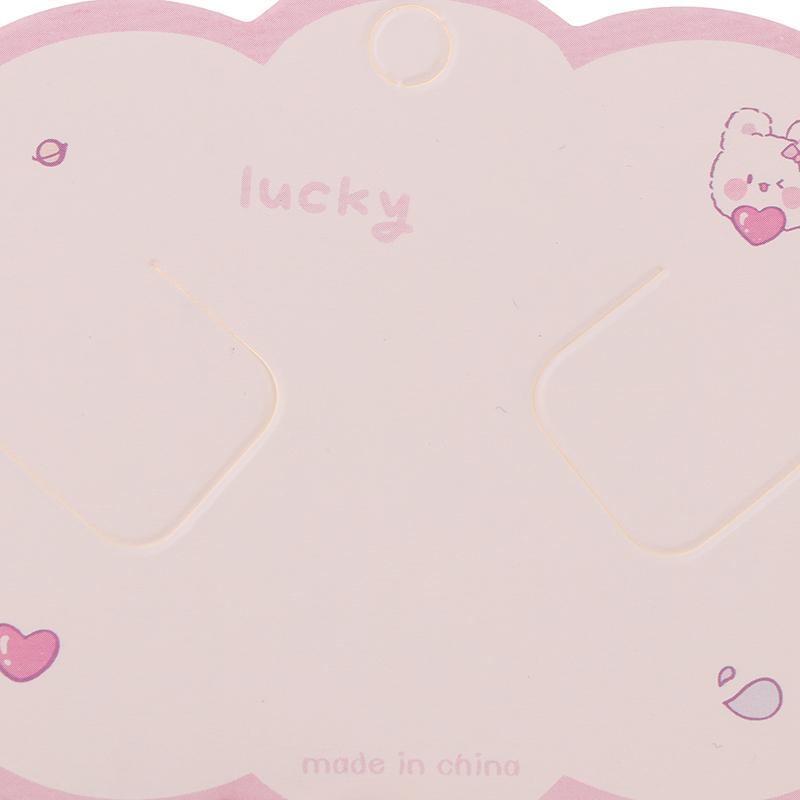 100Pcs Cute Headband Hair Clips Jewelry Display Card Blank Kraft Paper Card Hairclip Price Tag Hairpin Packaging Cardboard Holde