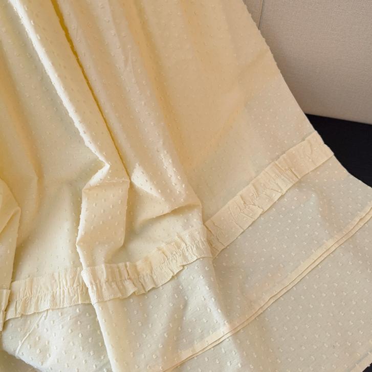 DIMANAF 2025 Летние новые женские юбки с эластичной талией, однотонные элегантные юбки желто-зеленого цвета