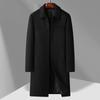 Осень и зима Новое пальто Мужское длинное пальто с лацканами Куртка