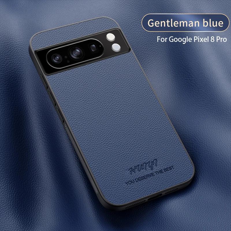Бизнес Кожаная Мягкая Рамка Магнитная Крышка Для Google Pixel 8 Pro 8A Pixel8 Pro Чехлы Для Телефона Capa
