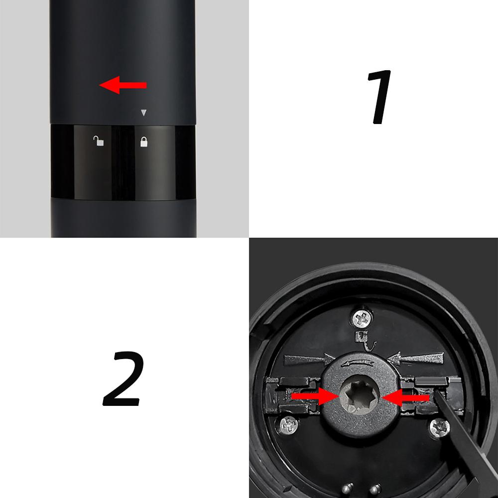 Xiaomi Huohou электрическая автоматическая мельница для перца и соли, светодиодная подсветка, 5 режимов, фарфоровая мельница для перца и специй, фарфоровая мельница для кухни