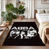 ABBA Print Crystal Velvet Plush Rug Anti?Slip Wear?Resistant Floor Carpet For Indoor Household Home Decoration