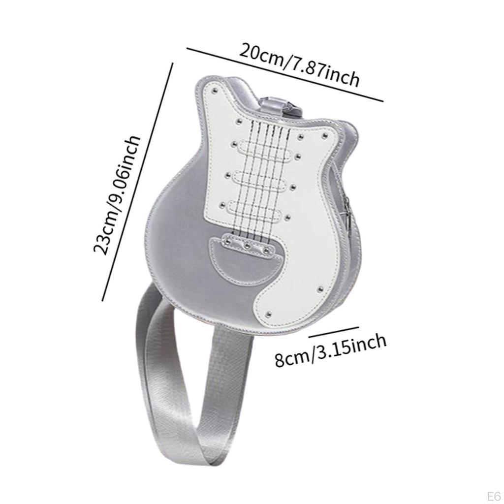 Женская сумка через плечо в форме гитары, креативная сумка через плечо для концерта, пляжа, свидания