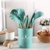 Popular 12-Piece Silicone Kitchen Utensil Set with Wooden Handles - Non-Stick Cooking Tools & Baking Essentials