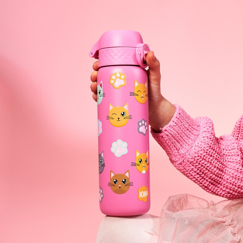 Ion8 Single Wall Bottle I8Ss600Prcats Cats